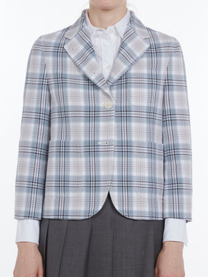 Thom Browne Cotton crepe blazer in blue