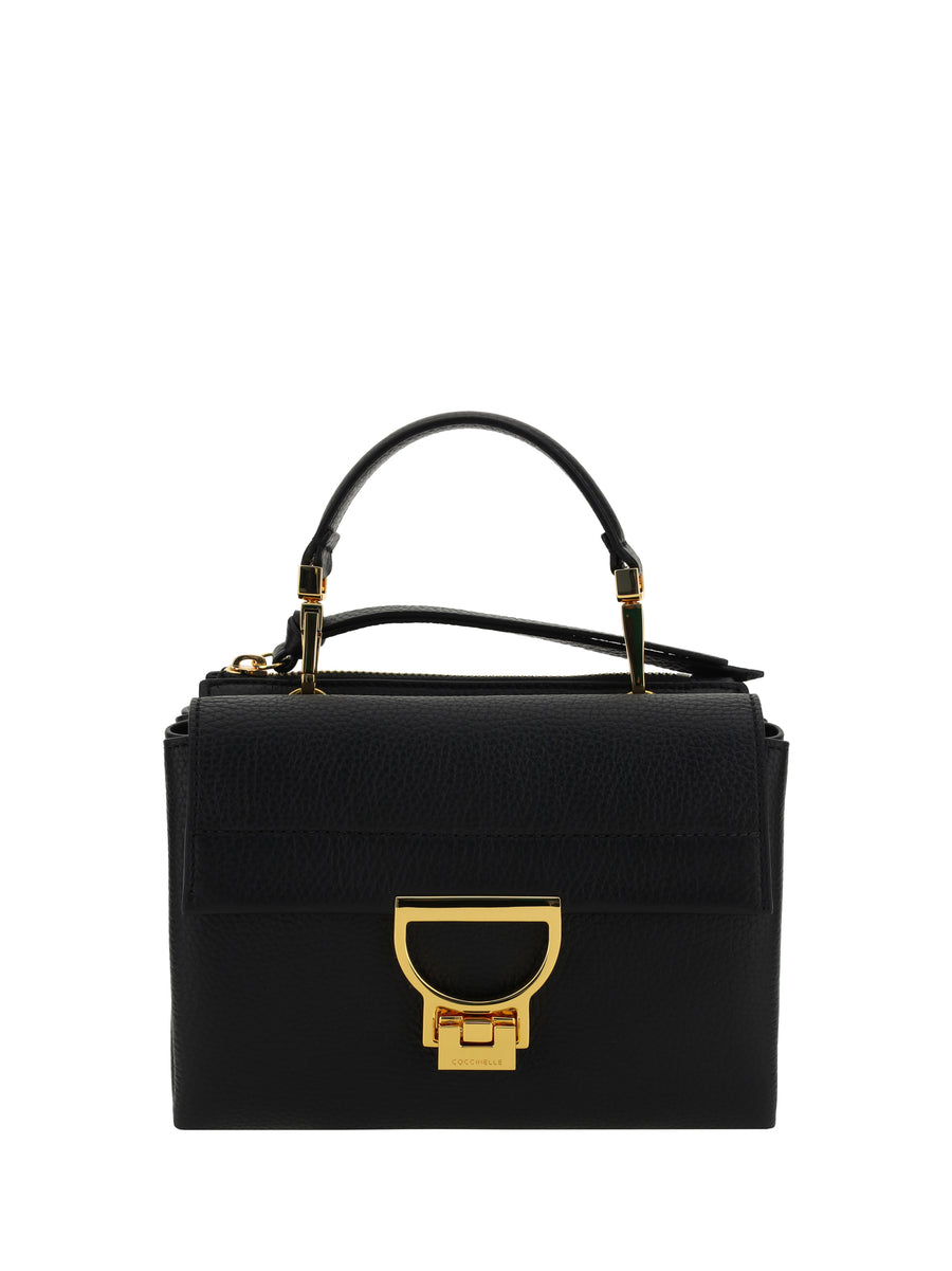Coccinelle 100% calf leather (Bos Taurus) top handle bag in black