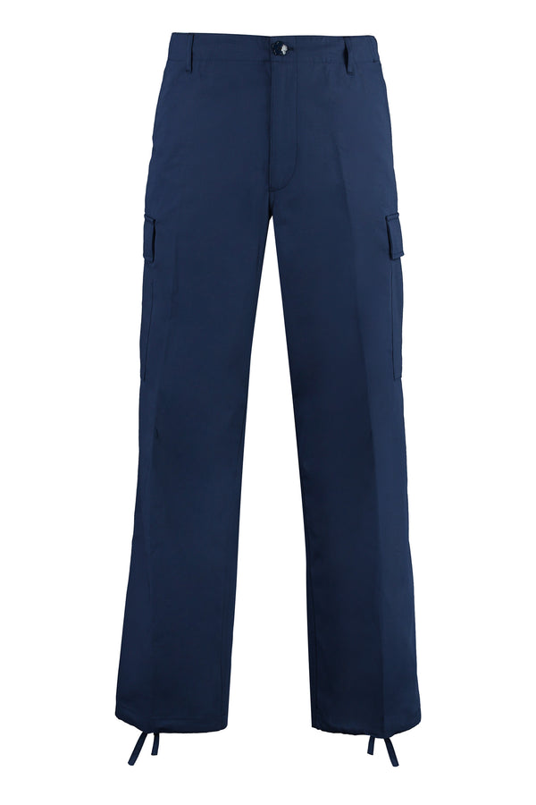 Cotton Cargo Trousers Blue