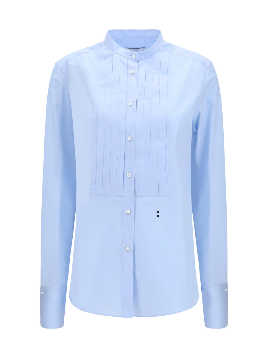Cotton Poplin Shirt Celeste