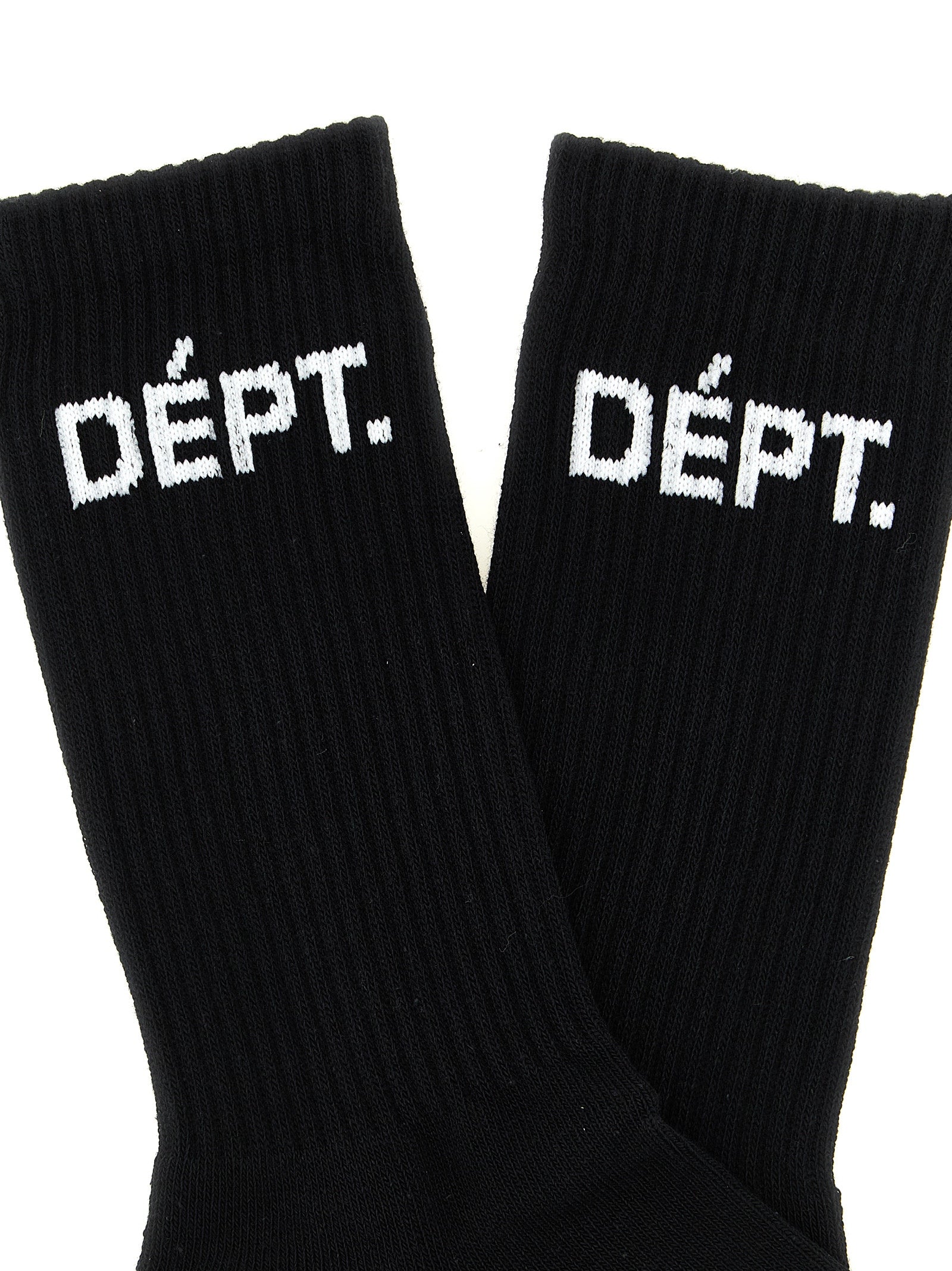 Clean Socks White/black Cotton Polyester Elastane