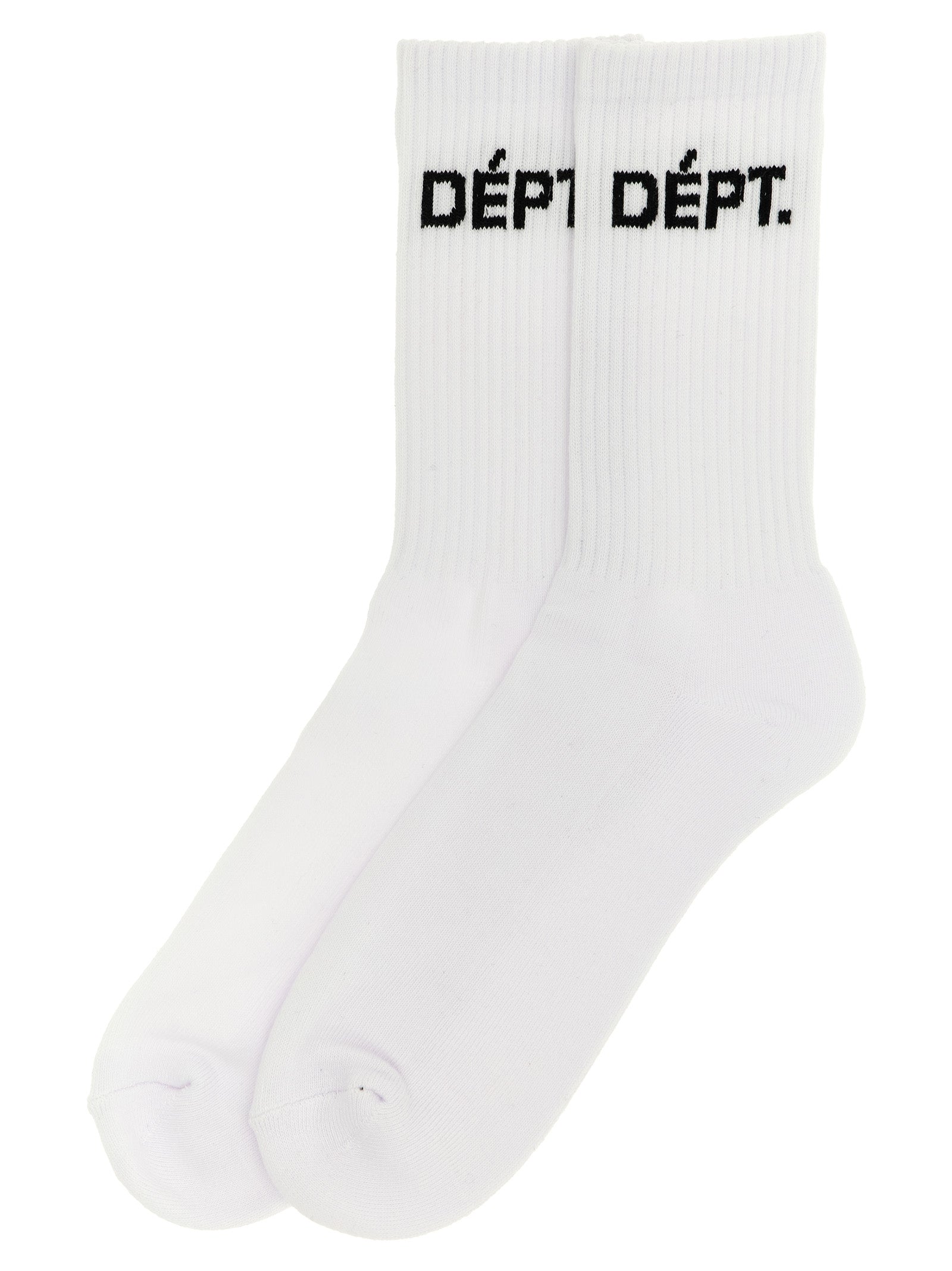 Clean Socks White/black Cotton Polyester Elastane