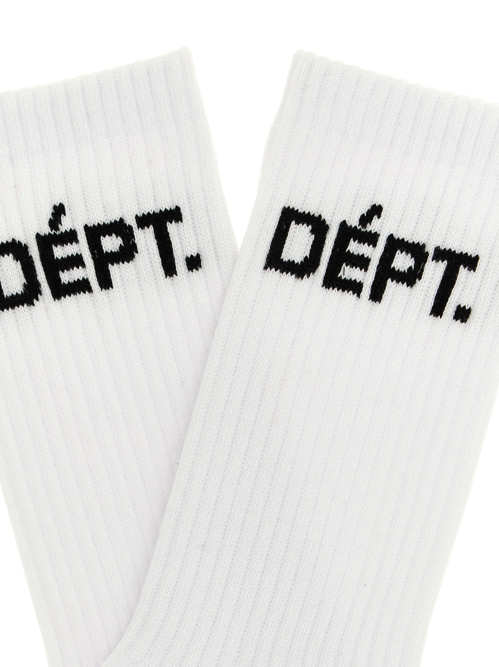 Clean Socks White/black Cotton Polyester Elastane