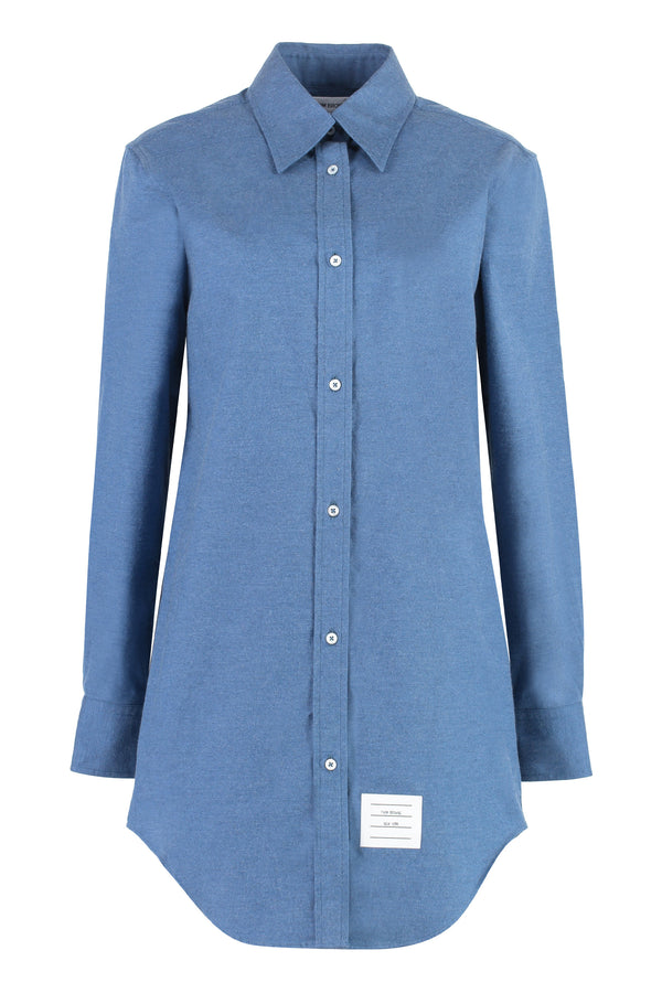 Thom Browne Cotton Shirt Blue