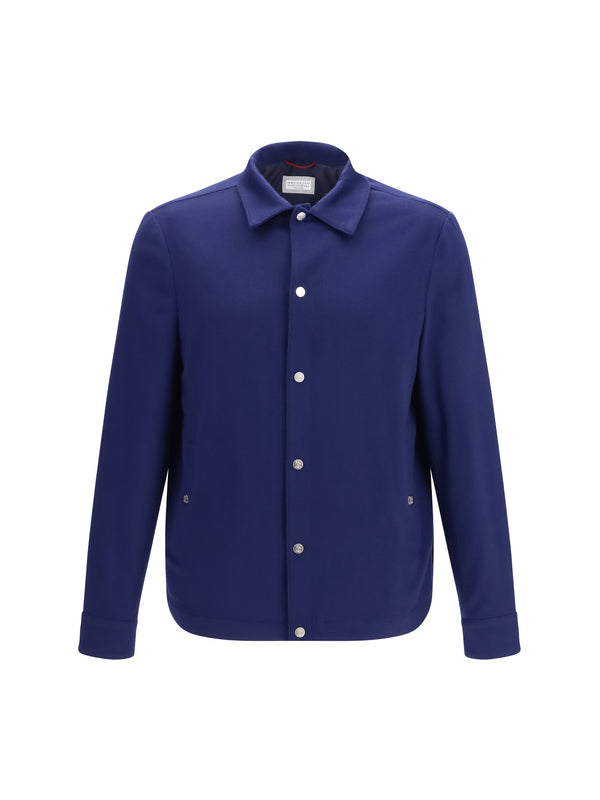 Brunello Cucinelli 100% Cashmere jacket in navy