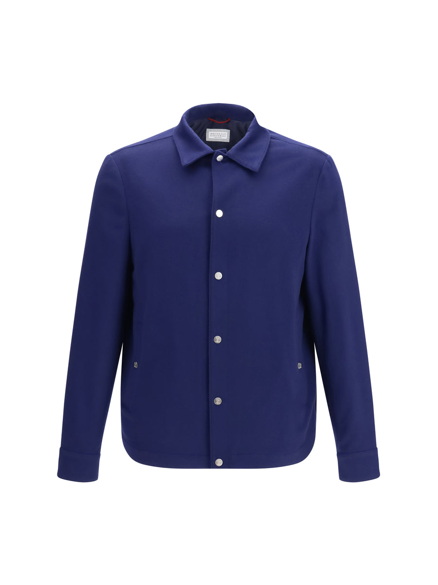 Brunello Cucinelli 100% Cashmere jacket in navy