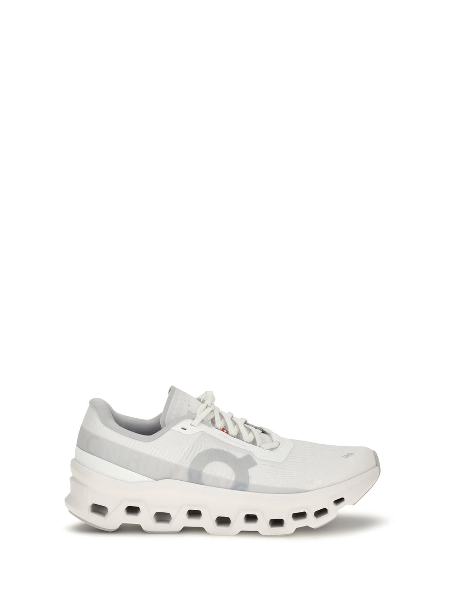 On Upper: 100% recycled polyester; Sole: 100% rubber sneaker in white