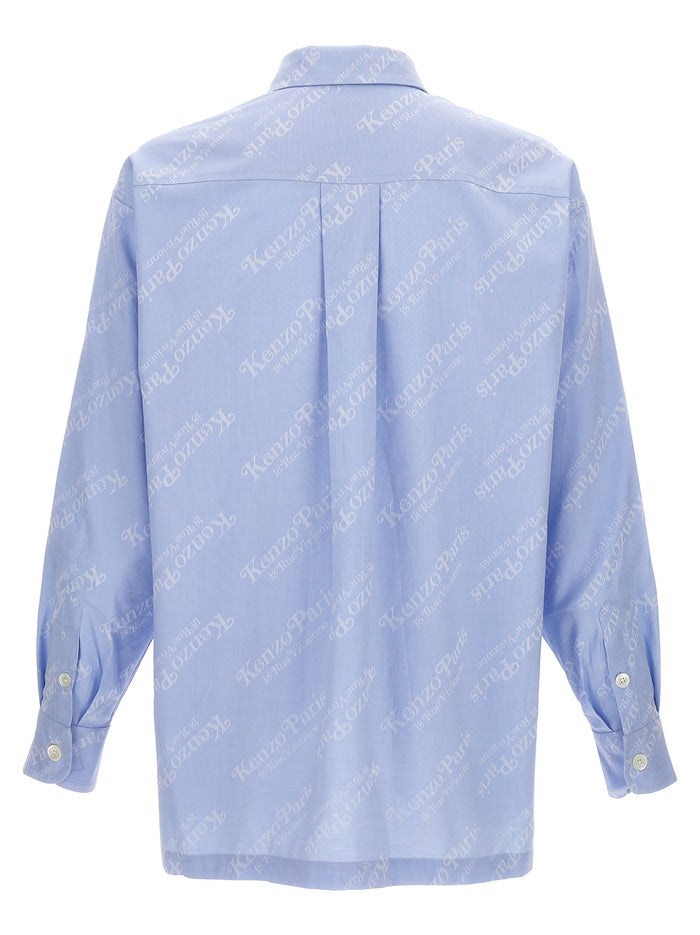 Kenzo by Verdy shirt Light Blue Cotton Shirt, Blouse