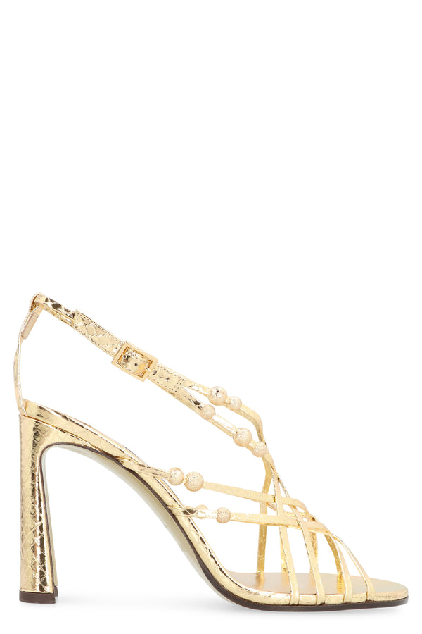 Heeled Sandals Felice Light Gold Gold/gold Leather