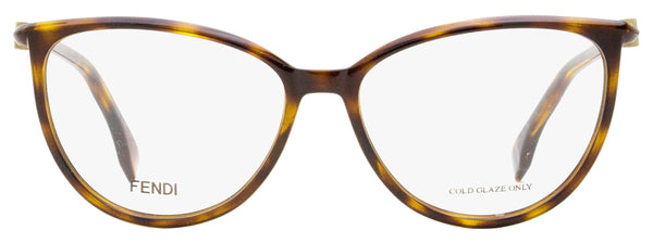 Fendi FF0462 Acetate eyeglasses in dark havana