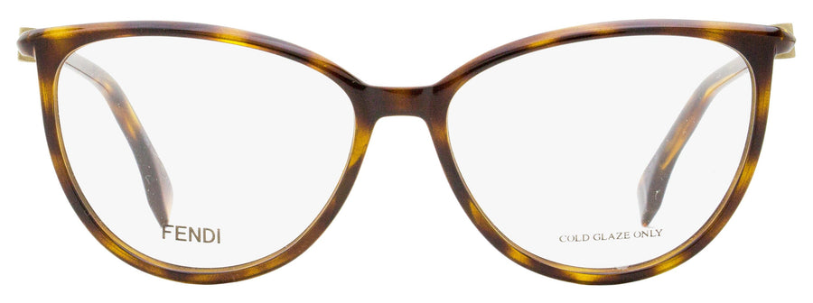 Fendi FF0462 Acetate eyeglasses in dark havana