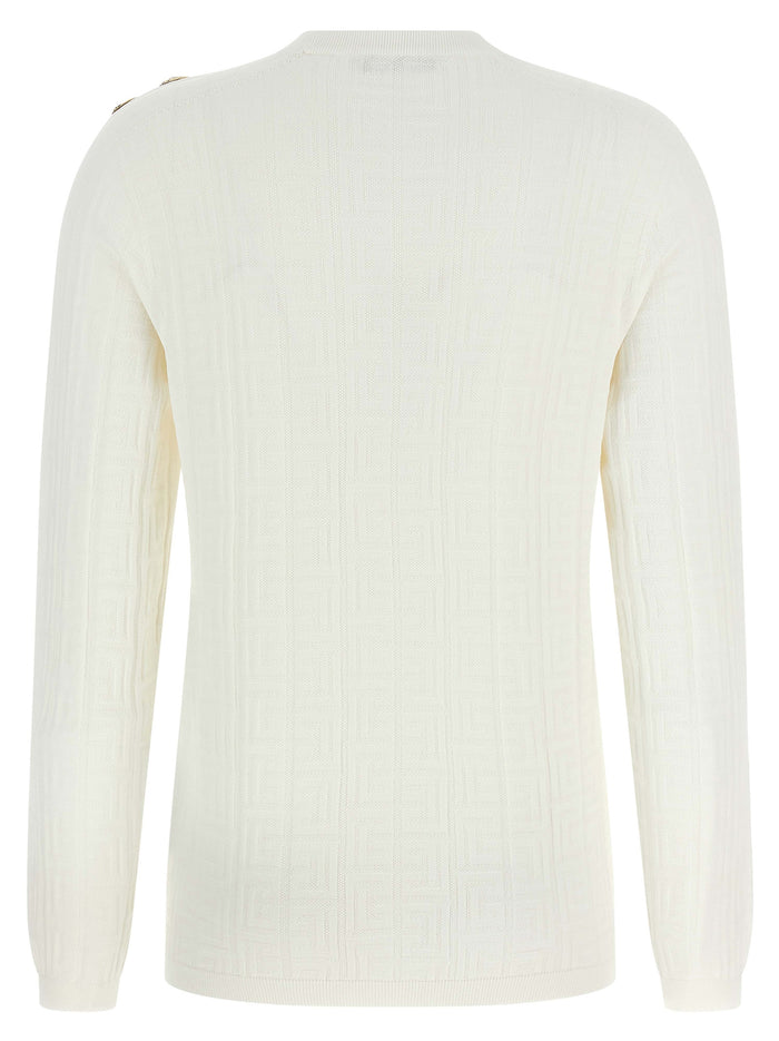 Maxi shoulder top White Viscose Sweater, Cardigans