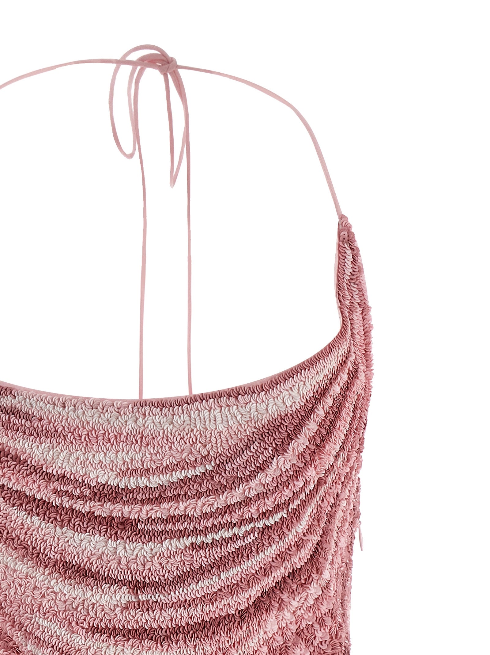 Sequin dress Pink Silk