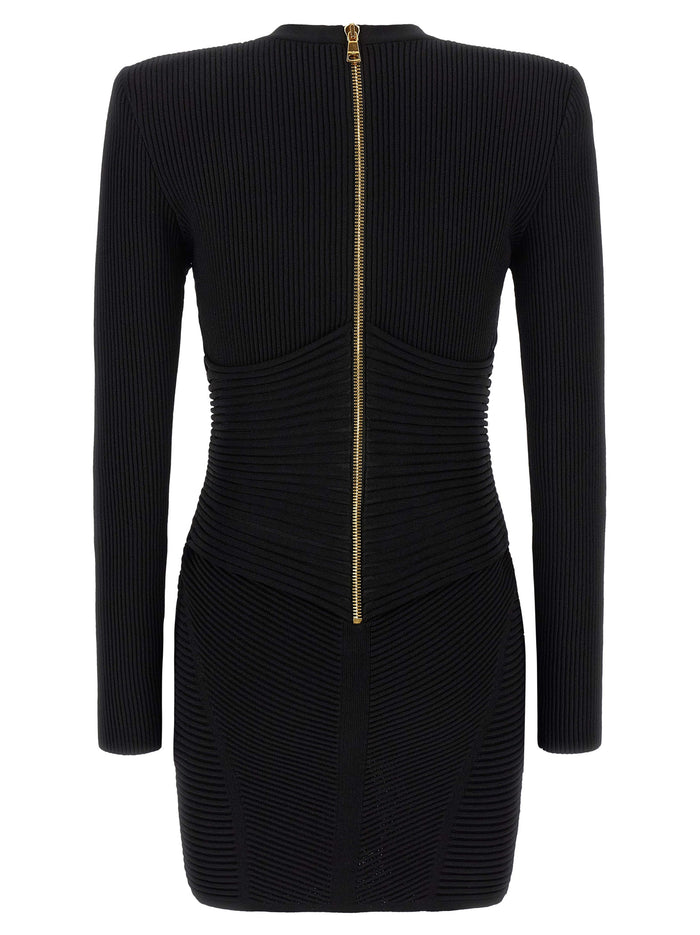Bodycon dress Black Viscose Polyester Polyamide