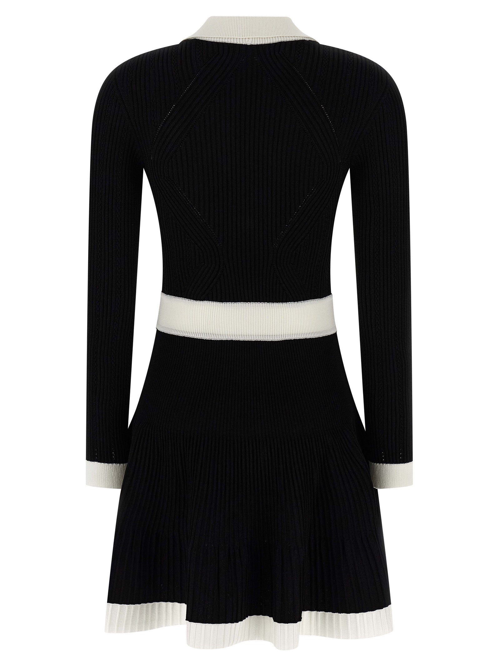 Two-tone dress White/black Viscose
