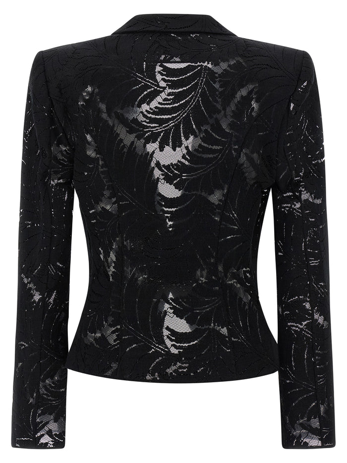 Lace blazer Black Cotton Blazer, Suits