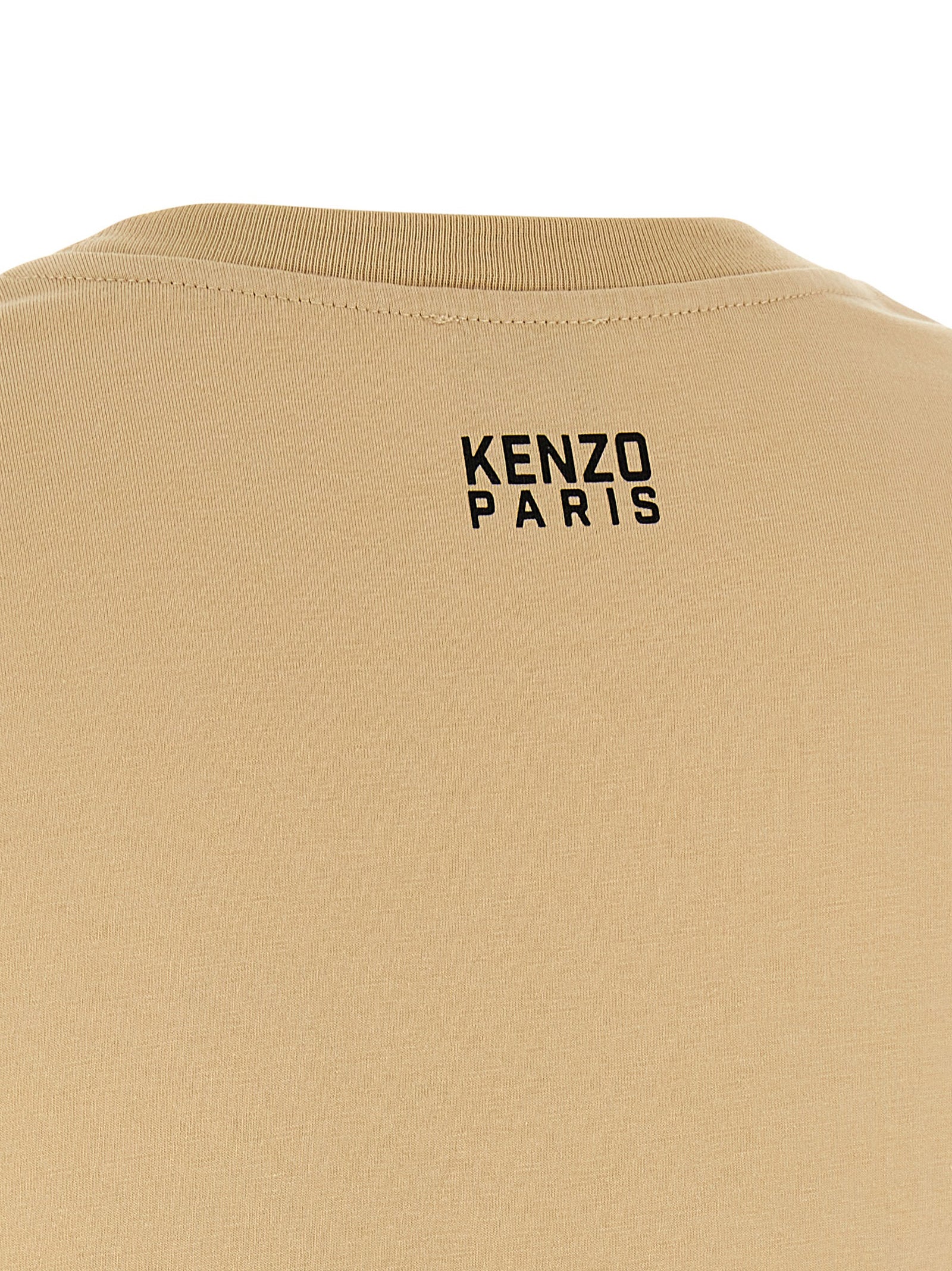 Kenzo Happy Tiger T-shirt Beige Cotton