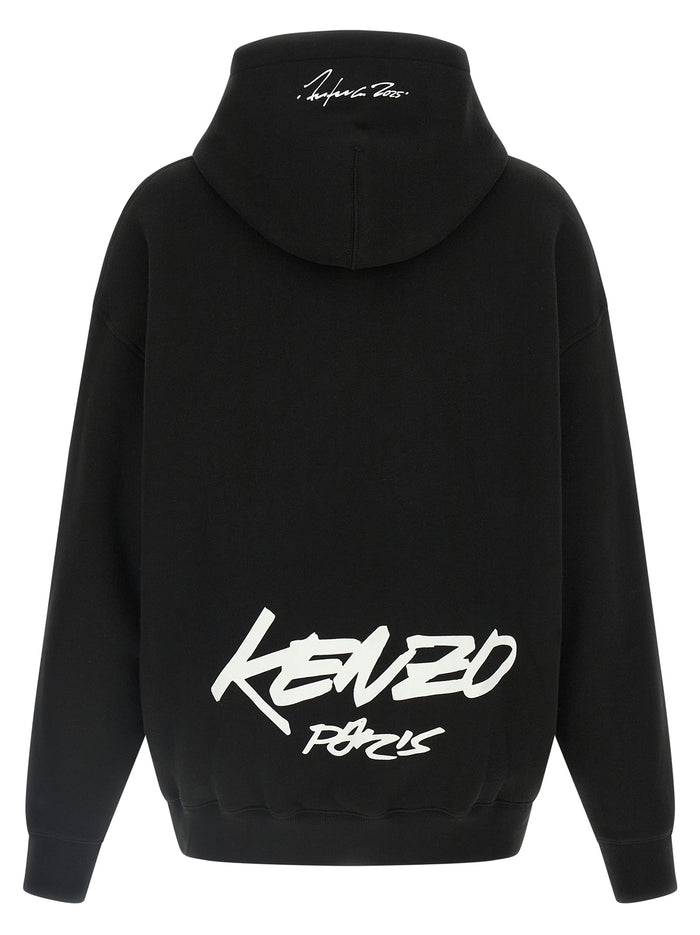 Hoodie Black Cotton Sweatshirt