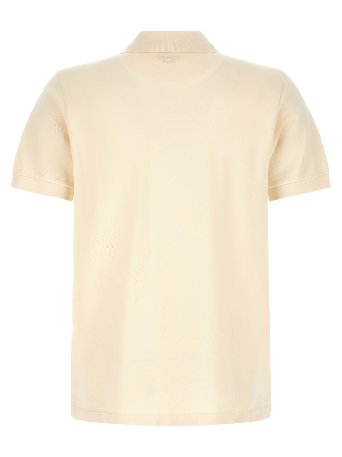Boke Flower polo shirt Beige Cotton