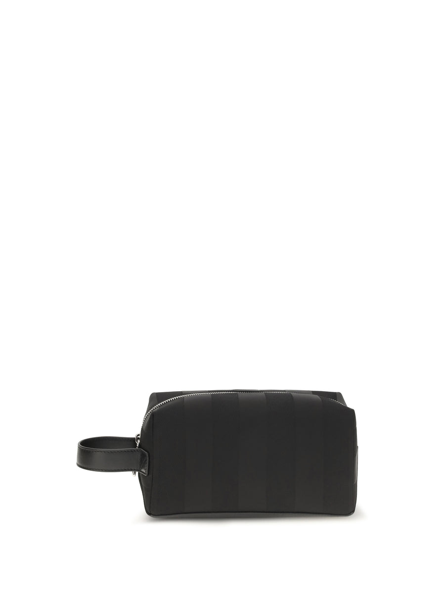 Fendi 82% polyamide; 18% polyester beauty case in black