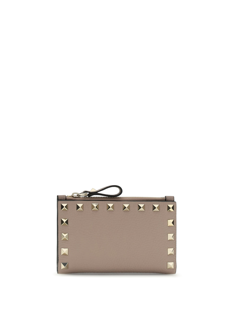 Valentino Garavani 100% Calf Leather (Bos Taurus) wallet in beige