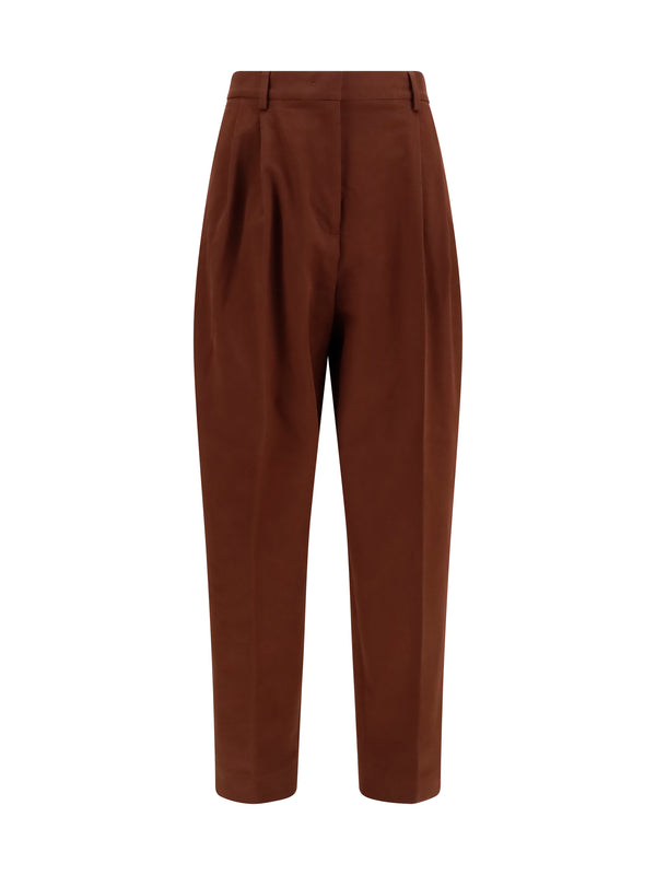 Fabiana Filippi 98% Cotton; 2% Elastane trousers in brown