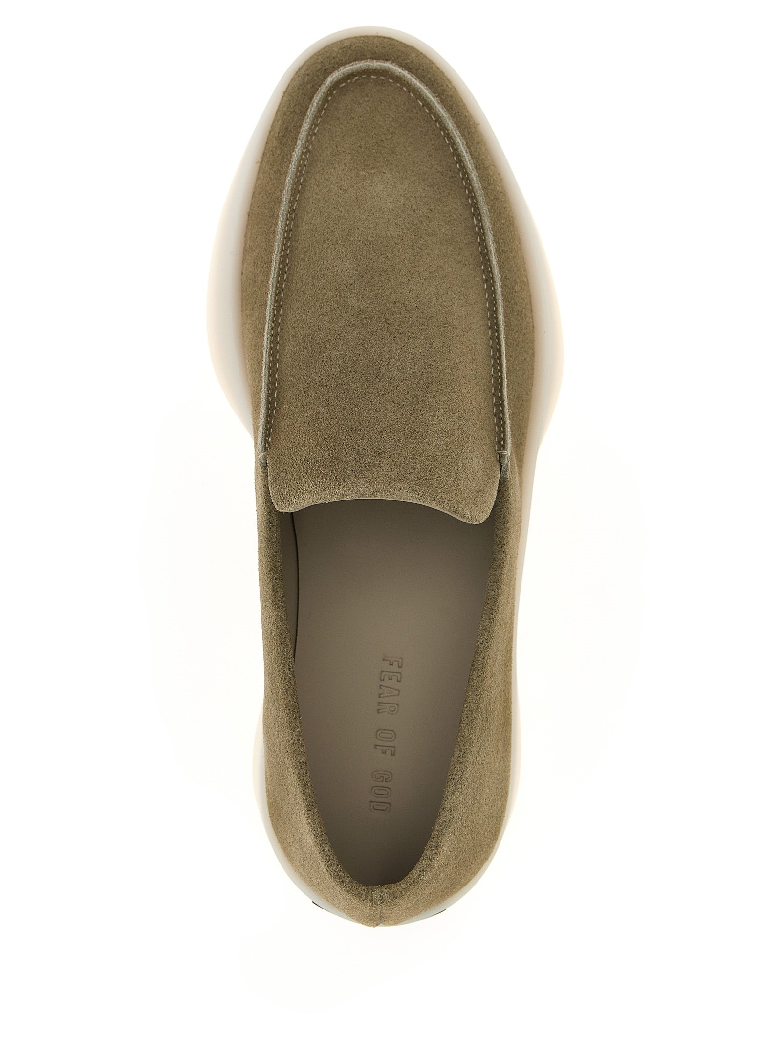 Loafer loafers Beige Calfskin Leather (bos Taurus)