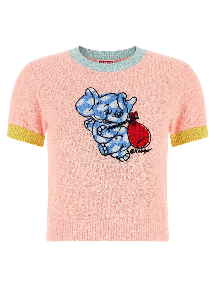 KENZO Cartoon top Pink Cotton Tops