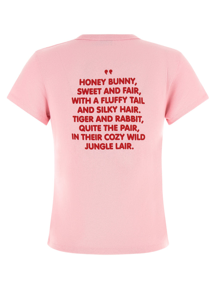 KENZO Cartoon T-shirt Pink Cotton