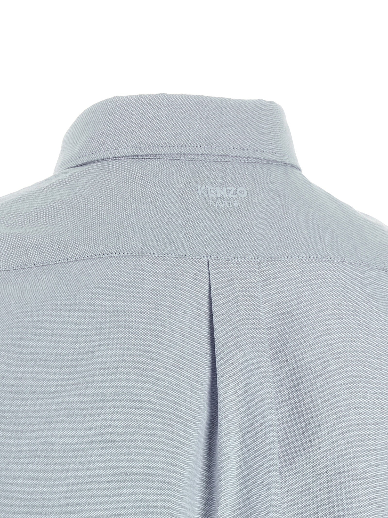 Boke Flower Crest shirt Light Blue Cotton Shirt, Blouse