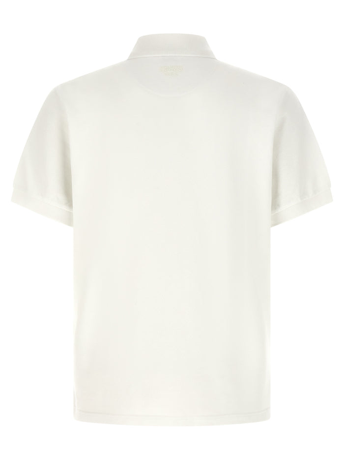 Wild Tiger Gots polo shirt White Cotton