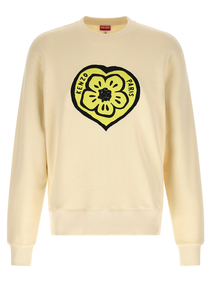 KENZO Boke Heart Classic sweatshirt Beige Cotton