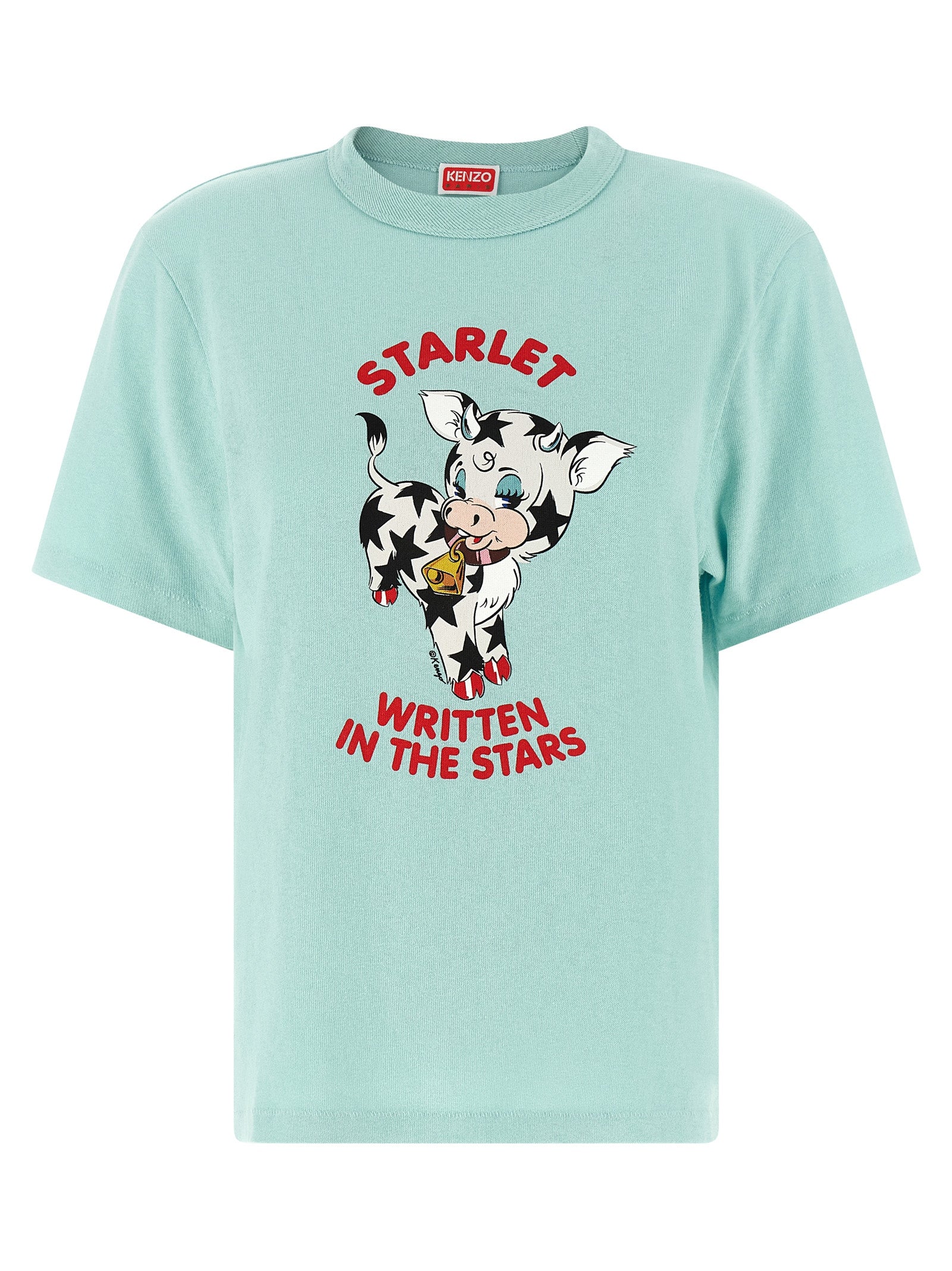 KENZO Cartoon T-shirt Light Blue Cotton