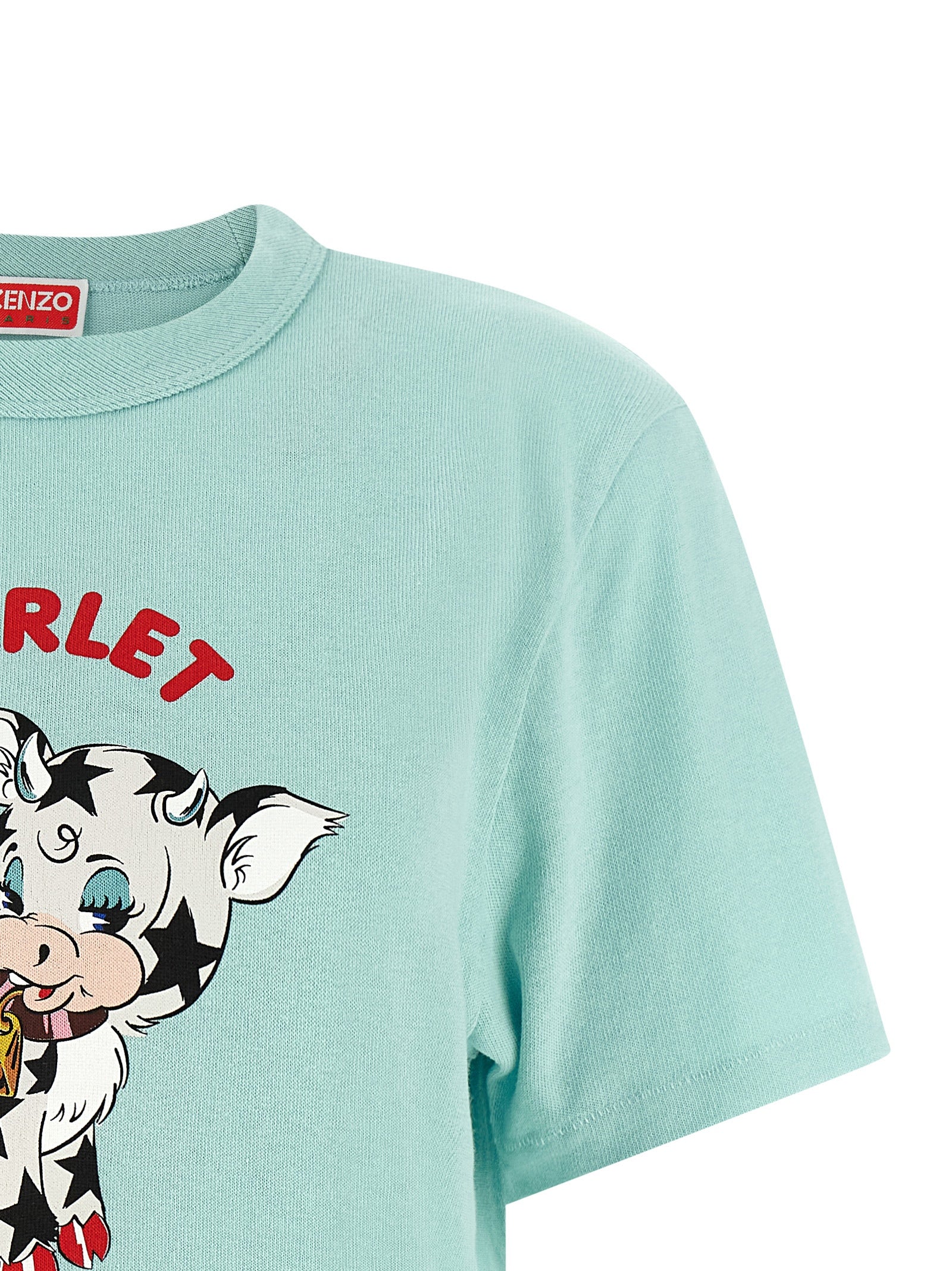 KENZO Cartoon T-shirt Light Blue Cotton