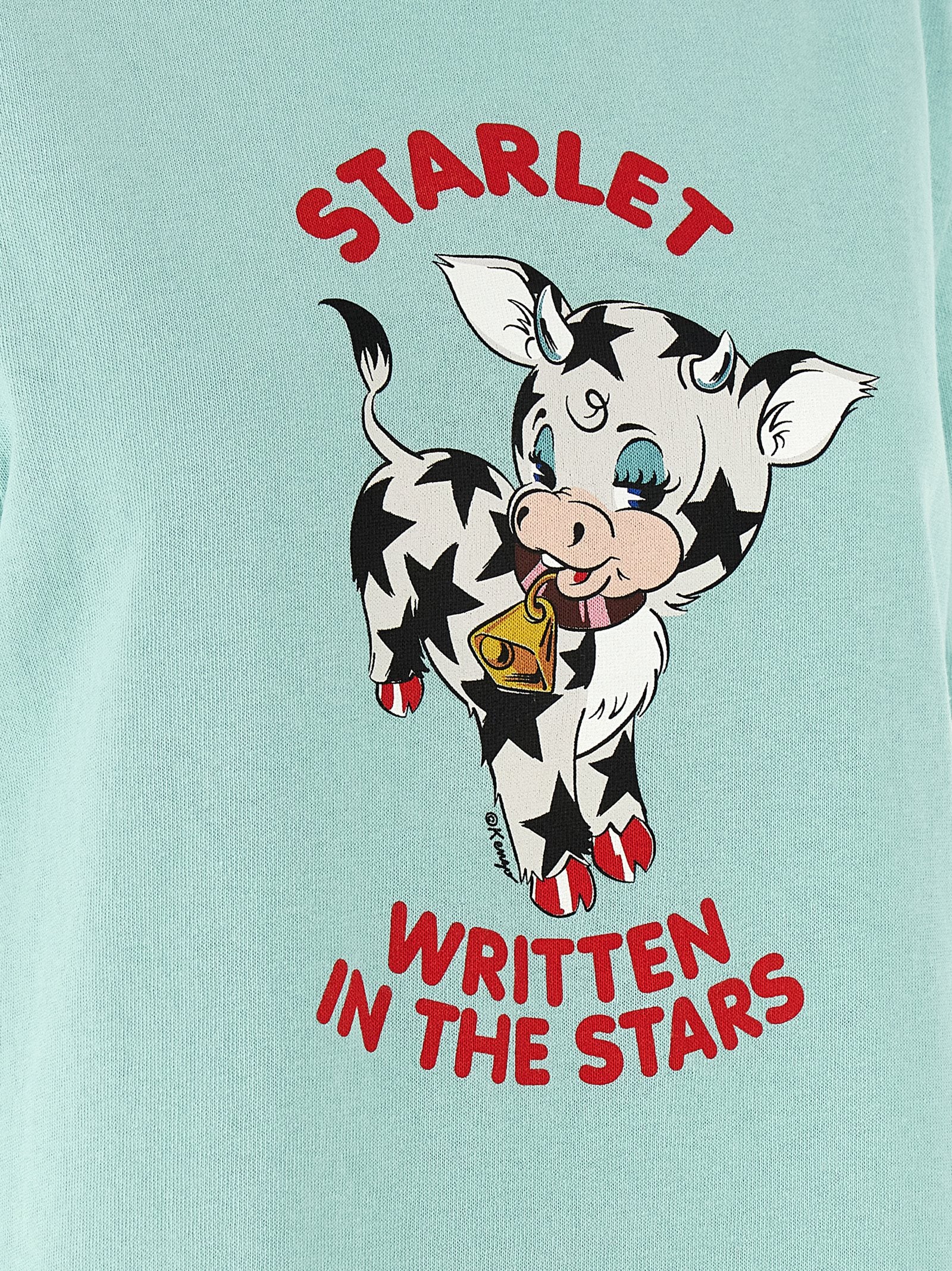 KENZO Cartoon T-shirt Light Blue Cotton