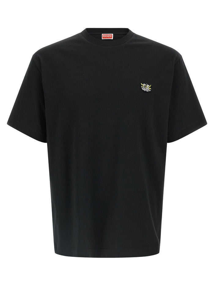Wild Tiger Gots T-shirt Black Cotton