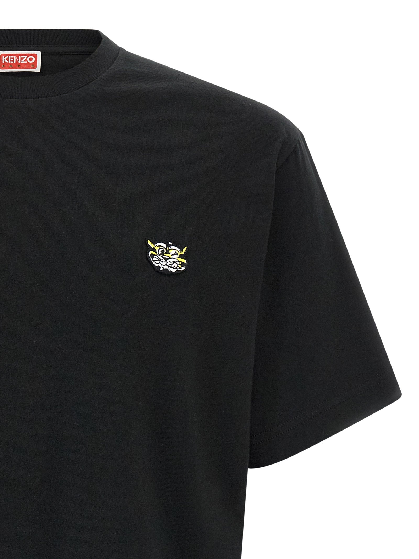 Wild Tiger Gots T-shirt Black Cotton