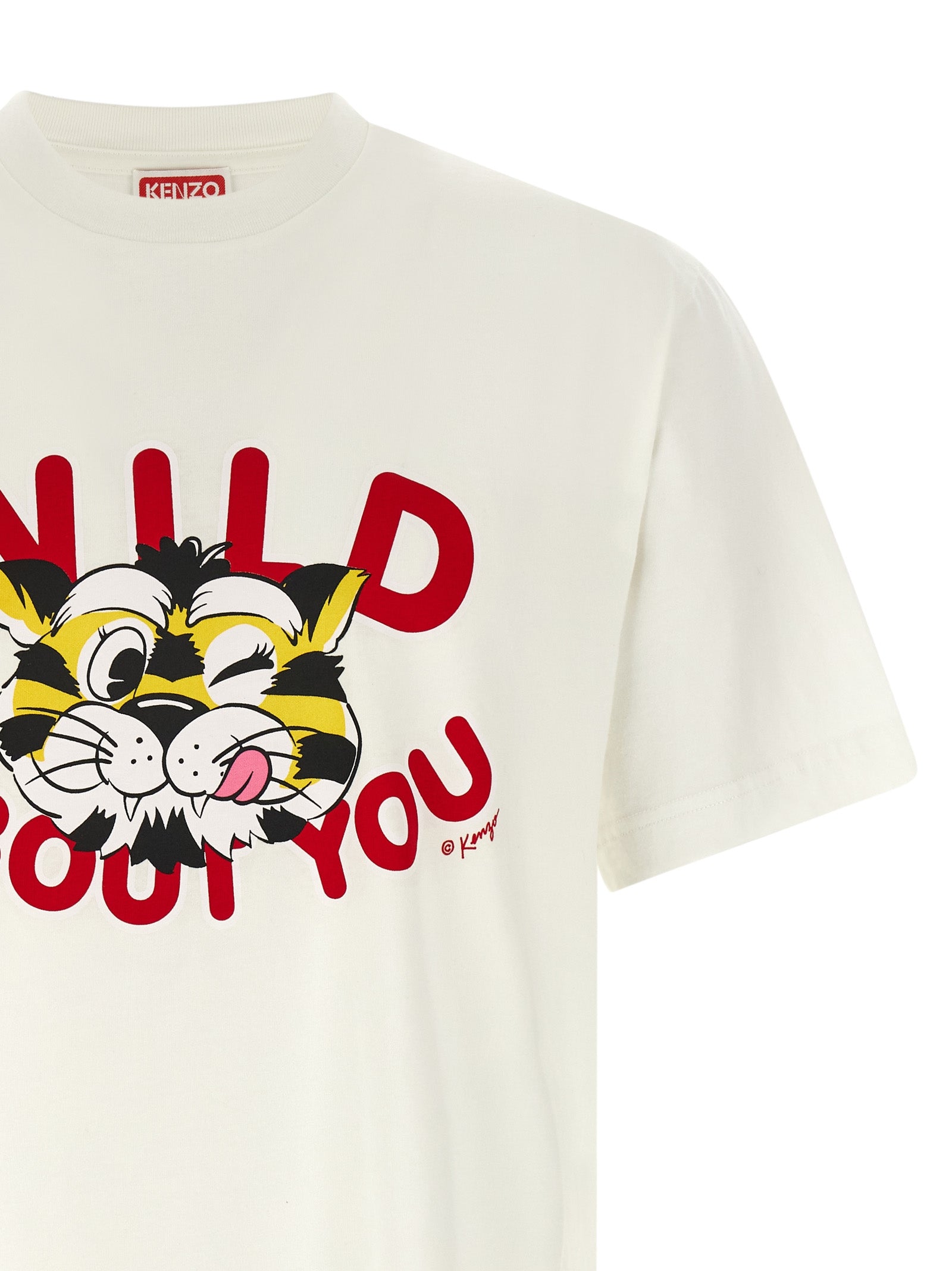 Wild Tiger T-shirt White Cotton