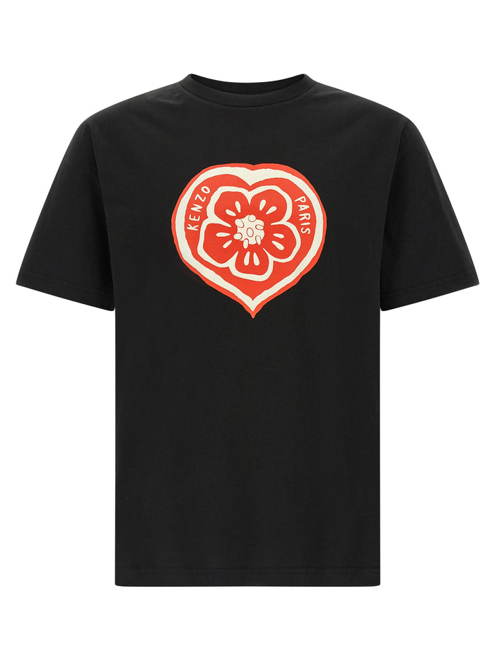 KENZO Boke Heart T-shirt Black Cotton