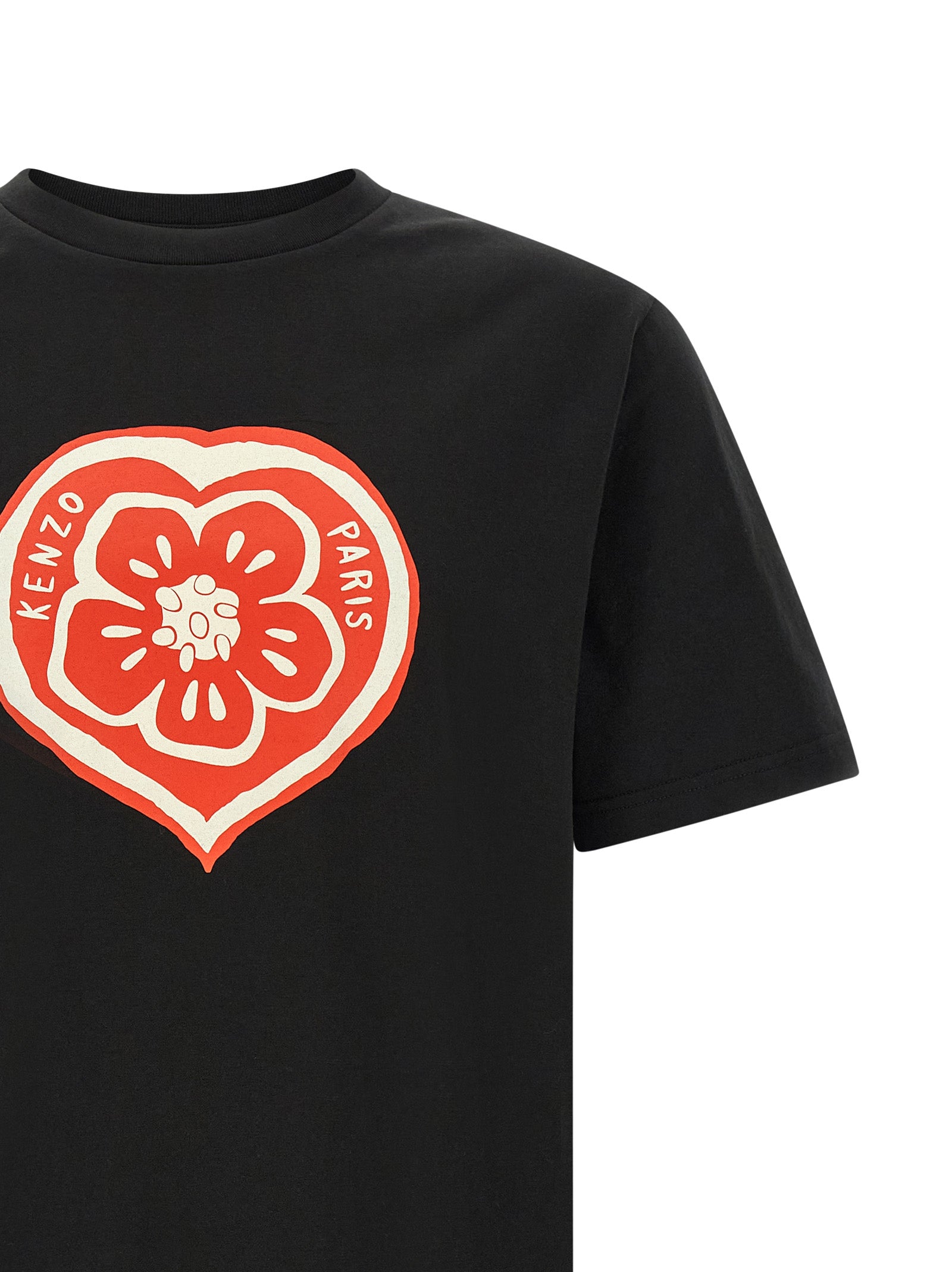 KENZO Boke Heart T-shirt Black Cotton