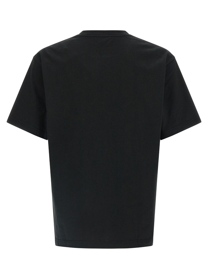 Wild Tiger embroidered T-shirt Black Cotton