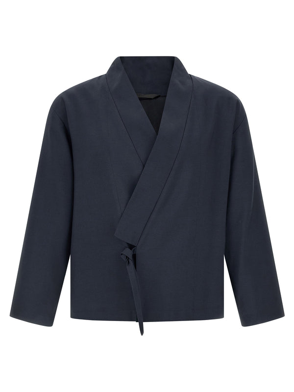 Kenzo Kimono Blazer — Navy