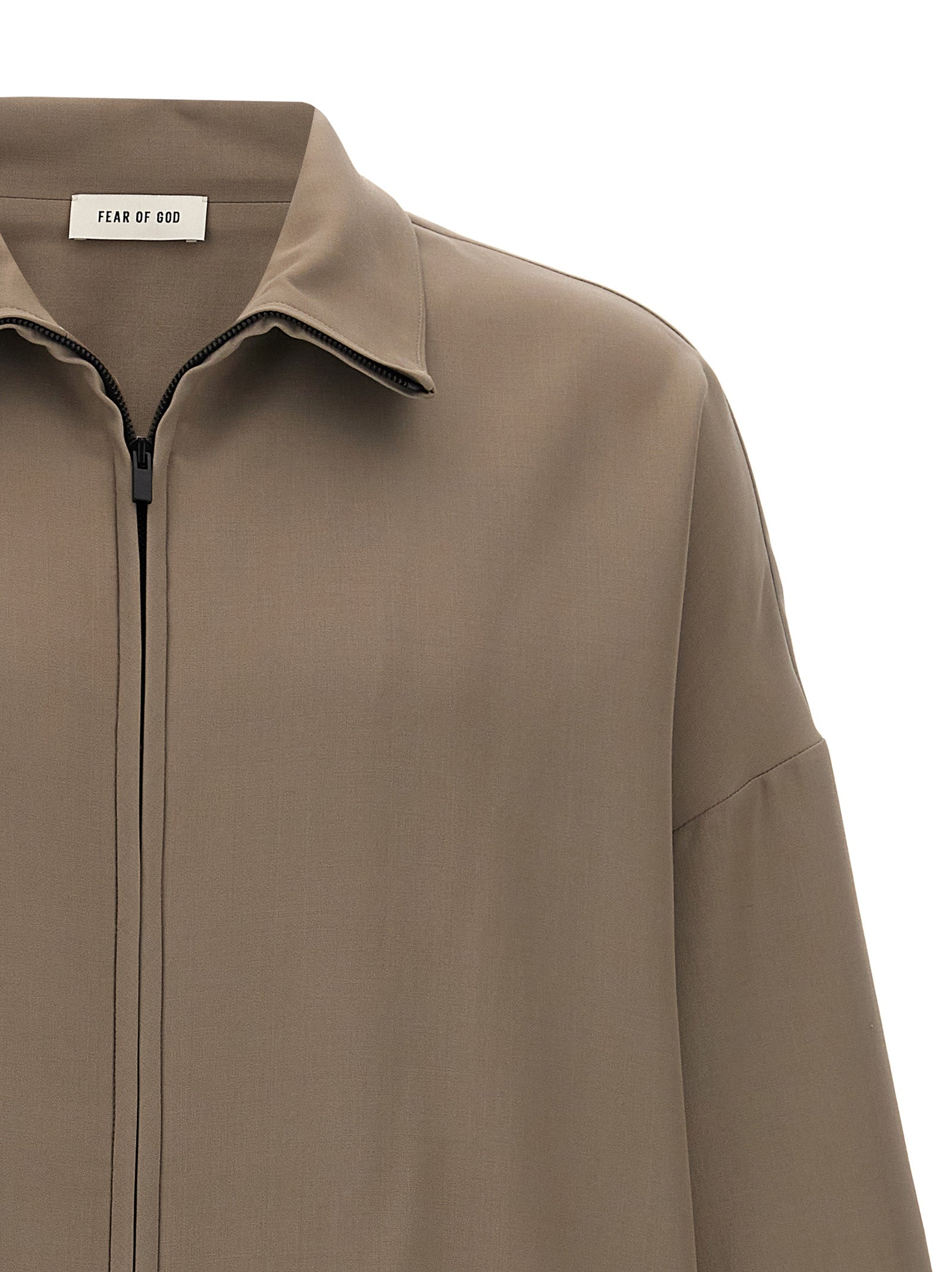 Wool jacket Beige Virgin Viscose Down Jacket, Parka, Casual