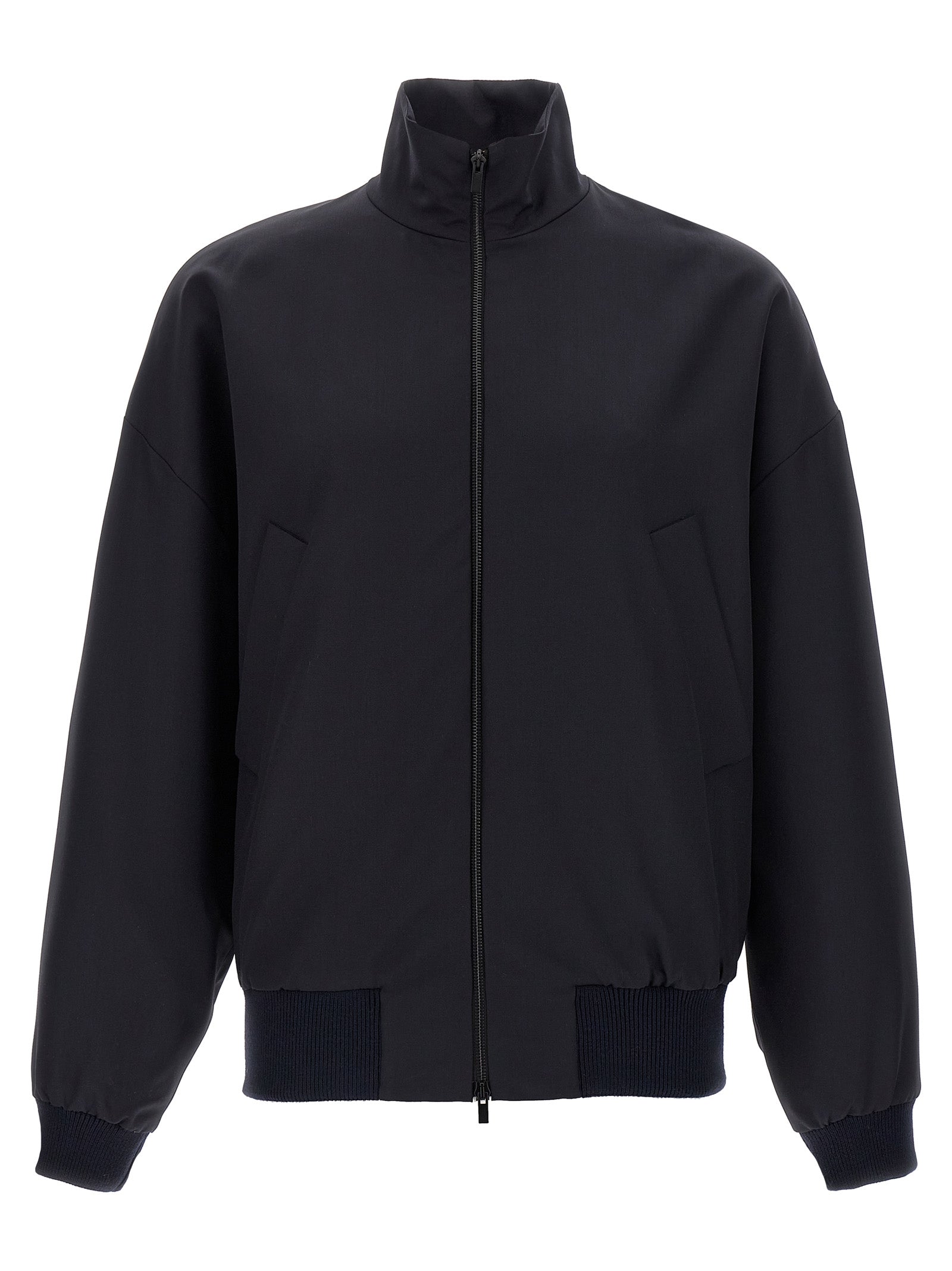 Track jacket Blue Virgin Wool Down Jacket, Parka, Casual