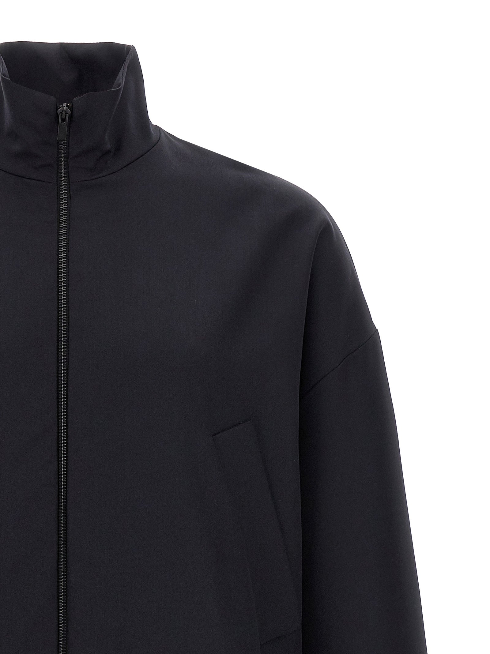 Track jacket Blue Virgin Wool Down Jacket, Parka, Casual