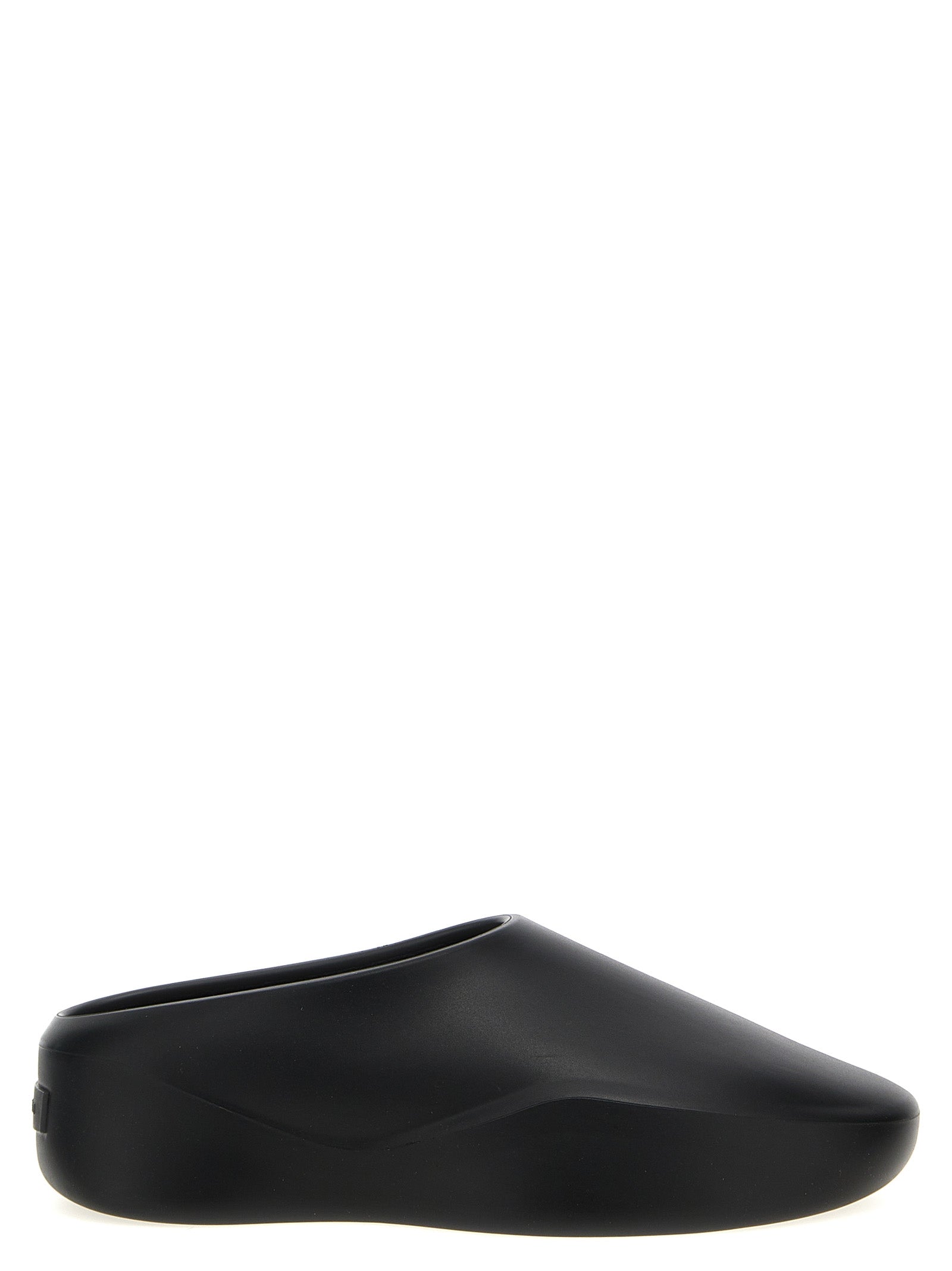 Eva Runner sabots Black Rubber Flat Shoes