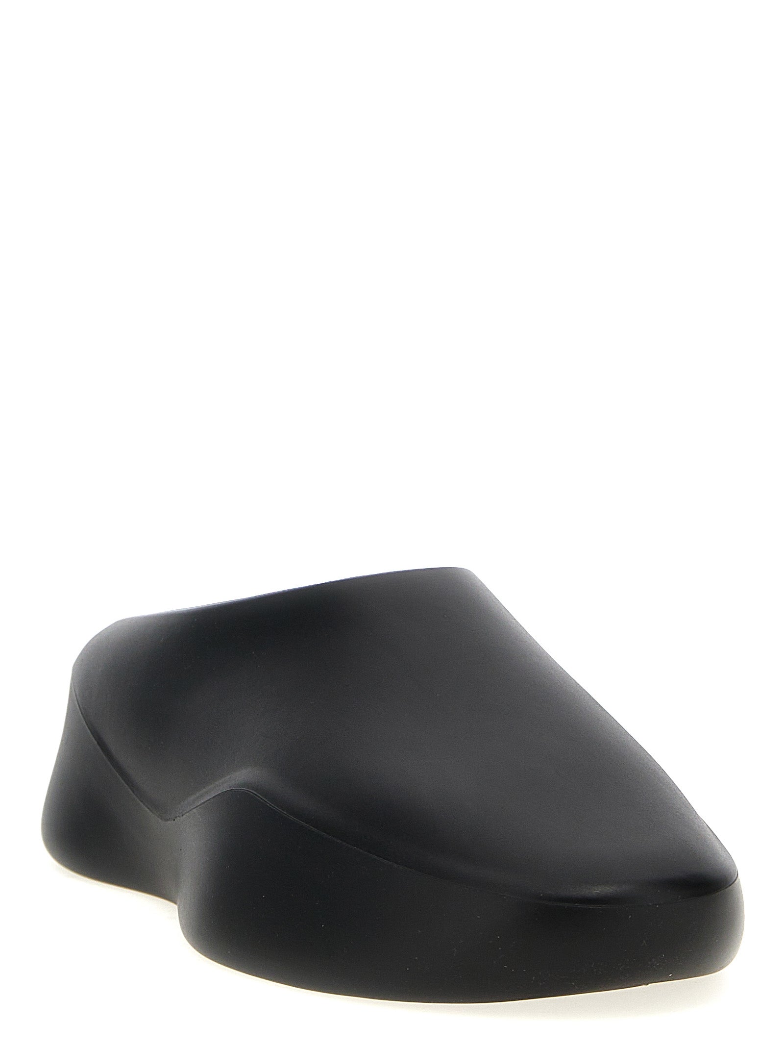 Eva Runner sabots Black Rubber Flat Shoes