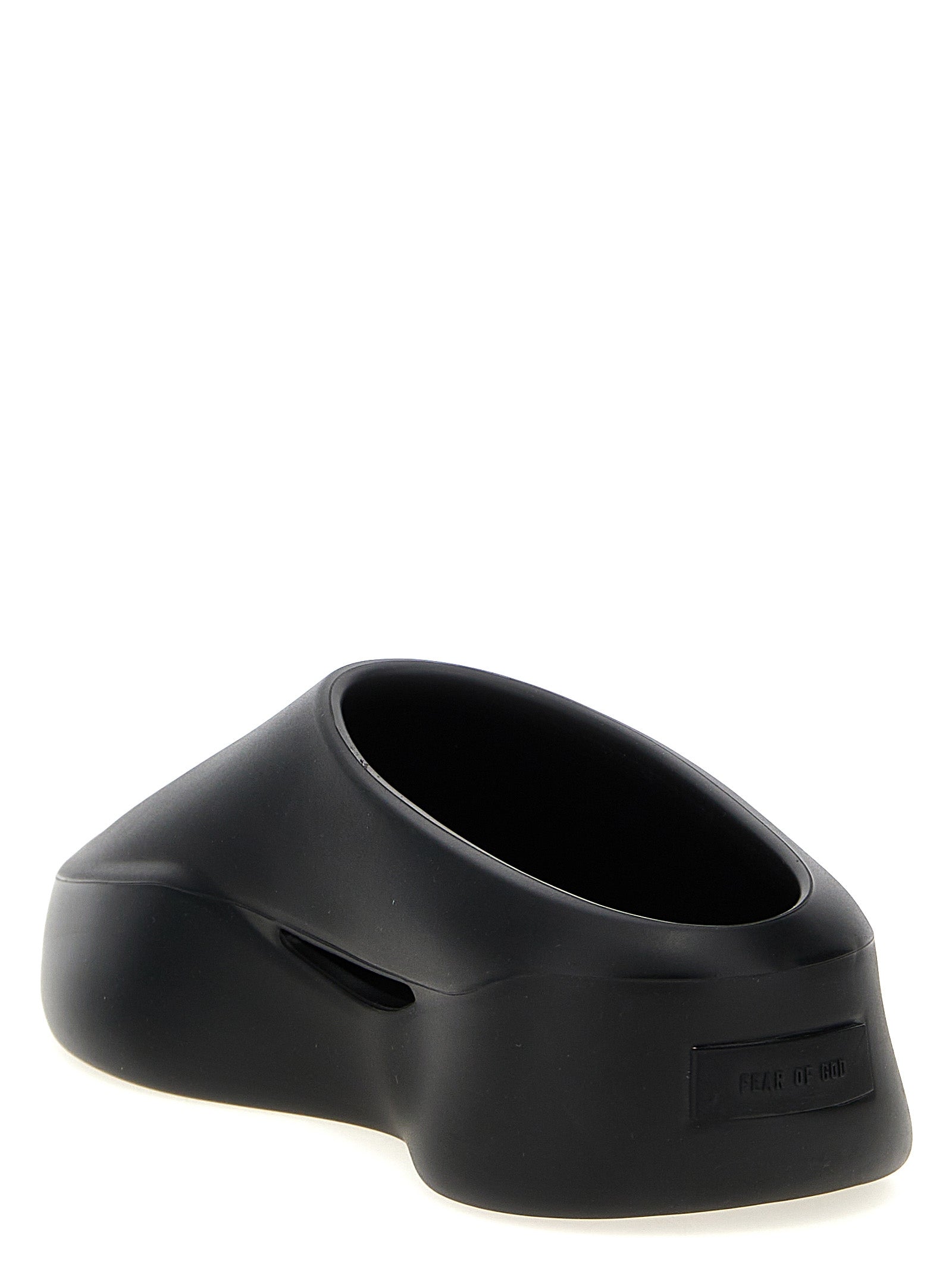 Eva Runner sabots Black Rubber Flat Shoes