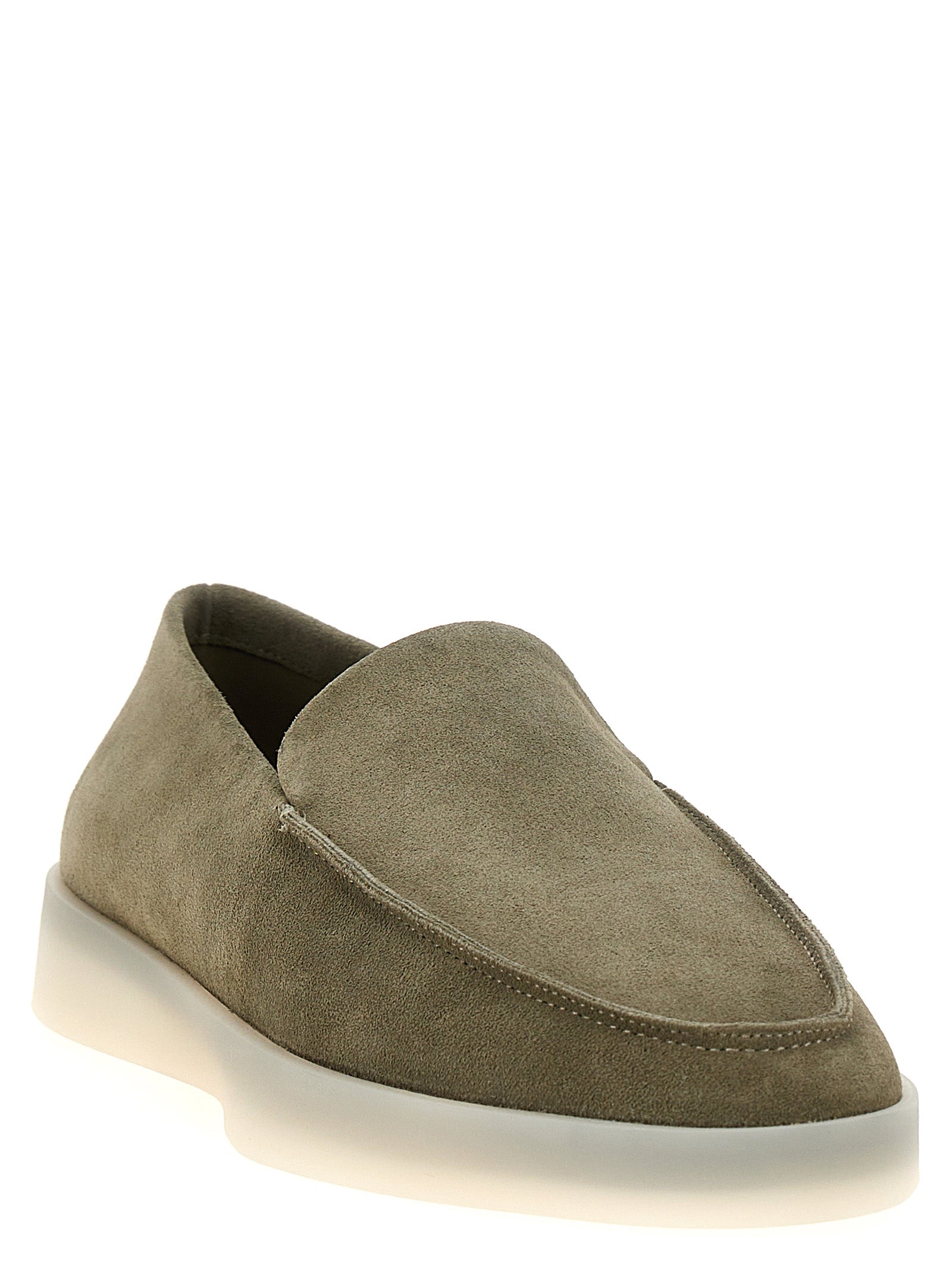Loafer loafers Green Calfskin Leather