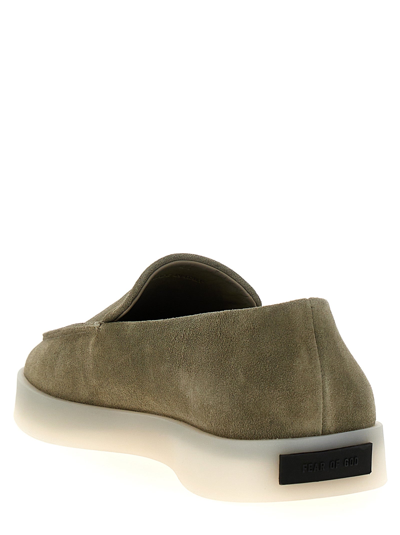 Loafer loafers Green Calfskin Leather
